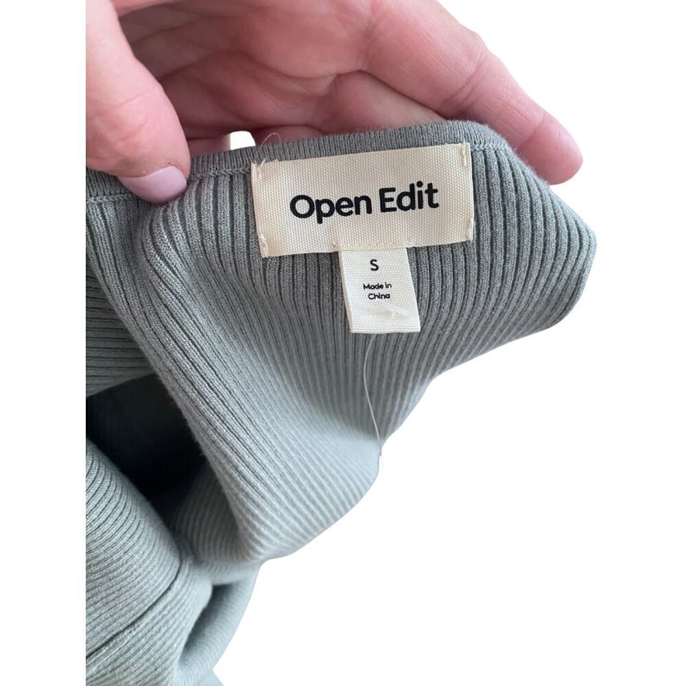 Open Edit Luxe Sculpt Sage Green Cardigan Small - Picture 7 of 8